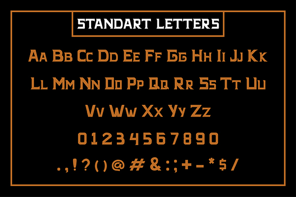 Bernaber Font Letters