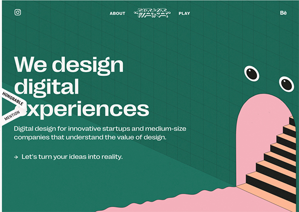 Fjaka - Digital Agency - Illustation in Website Design