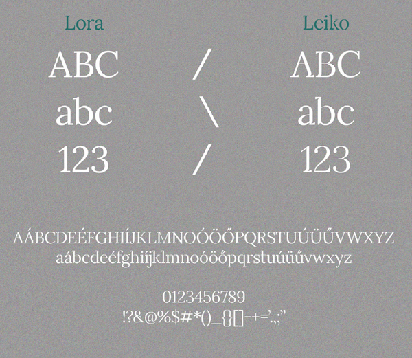 Leiko Font Letters