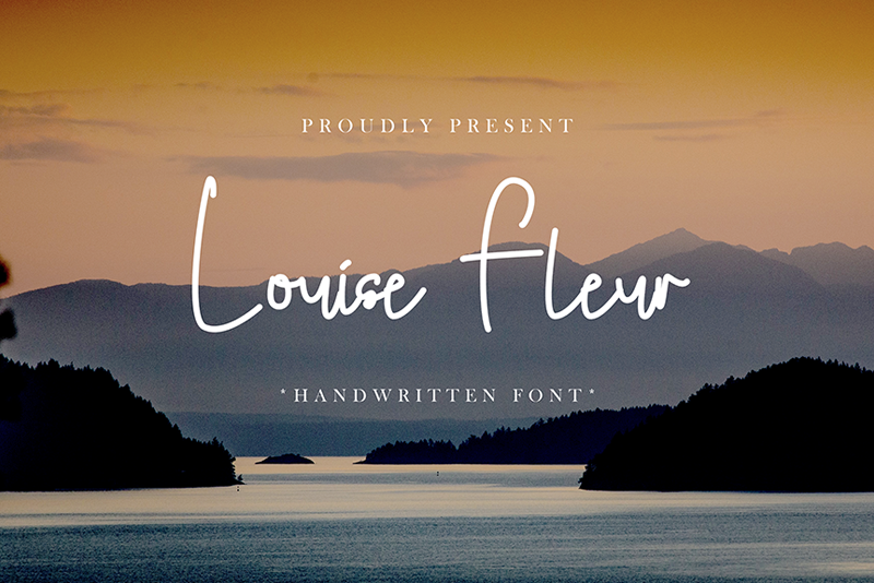 Louise Fleur Handwritten Free Font Free Font
