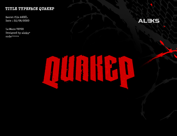 Quakep Free Font