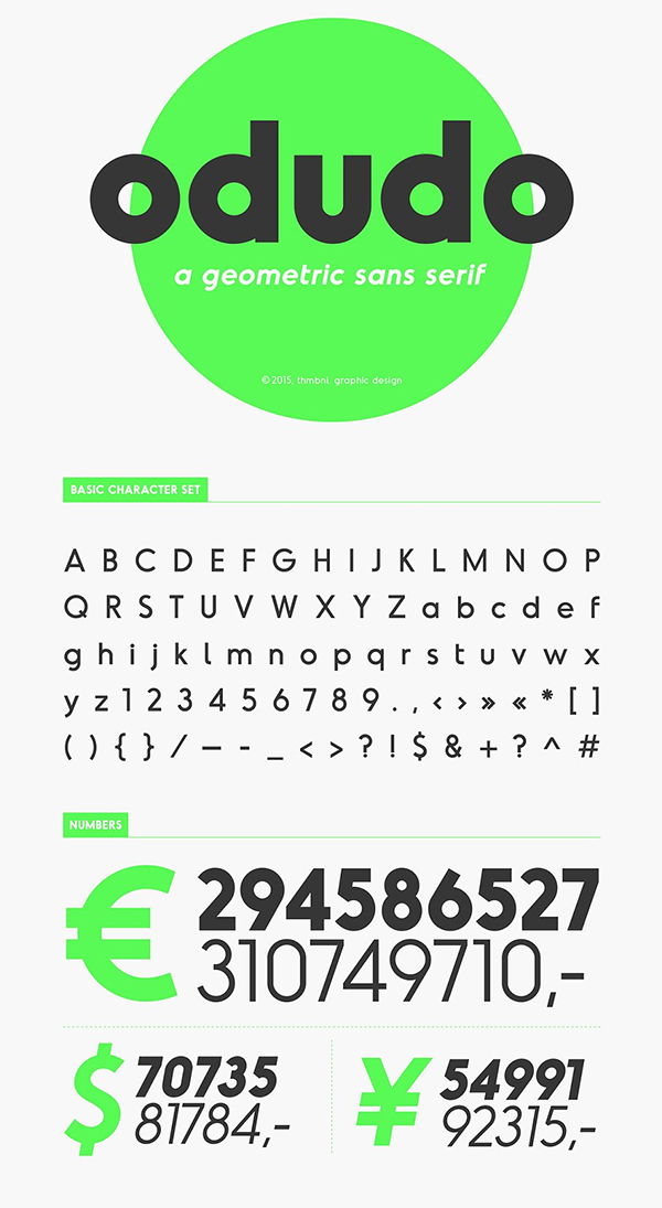 Odudo - Typeface