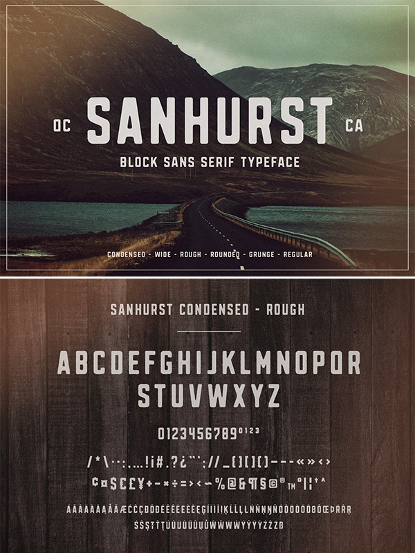 Sanhurst Sans Serif - Font