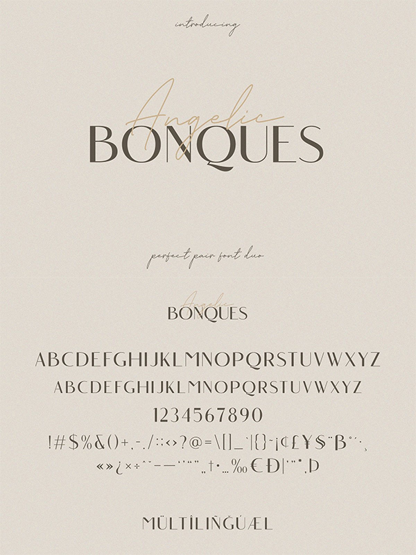Angelic Bonques - Font
