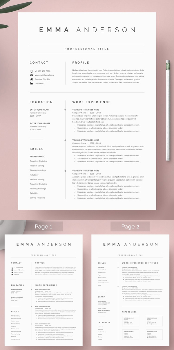 Professional Word Resume & Cover Letter
