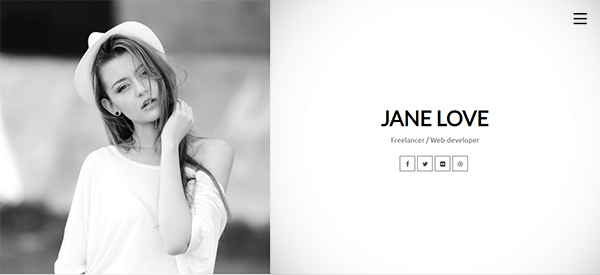 Jane Love - CV/Resume WordPress Theme