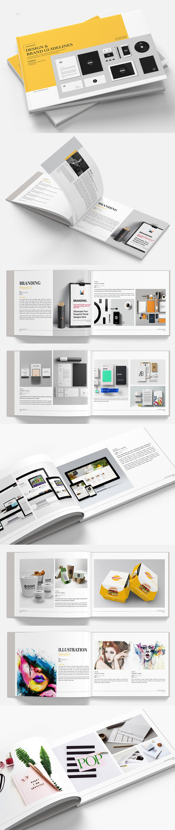 Brand Manual Portfolio Minimal Brochure