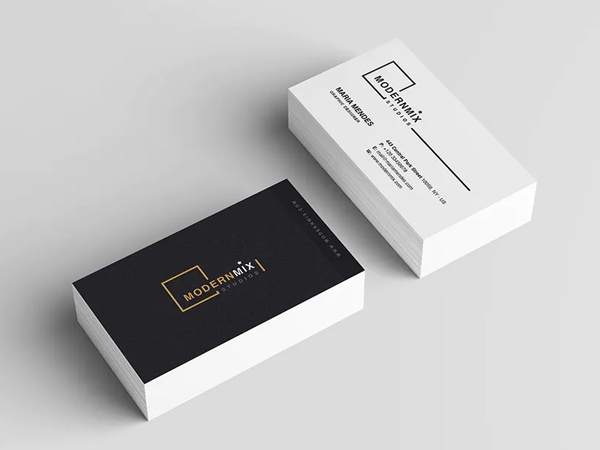 Black and White Business Card Design
