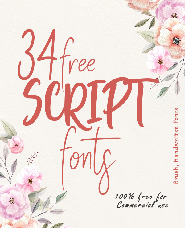 34 Free Script Fonts for Graphic Designers