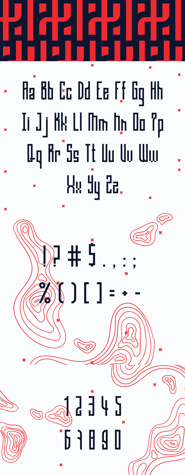 Gaia Condensed Font Letters