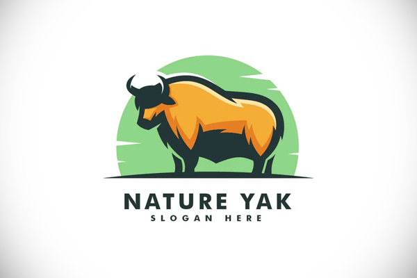 Yak Color Mascot Logo