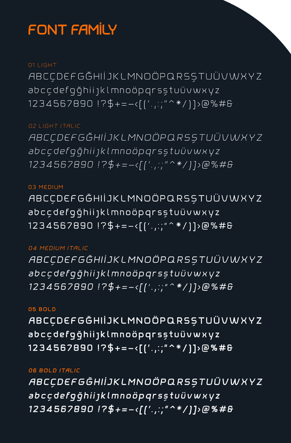 Memba Sans Serif Font Letters