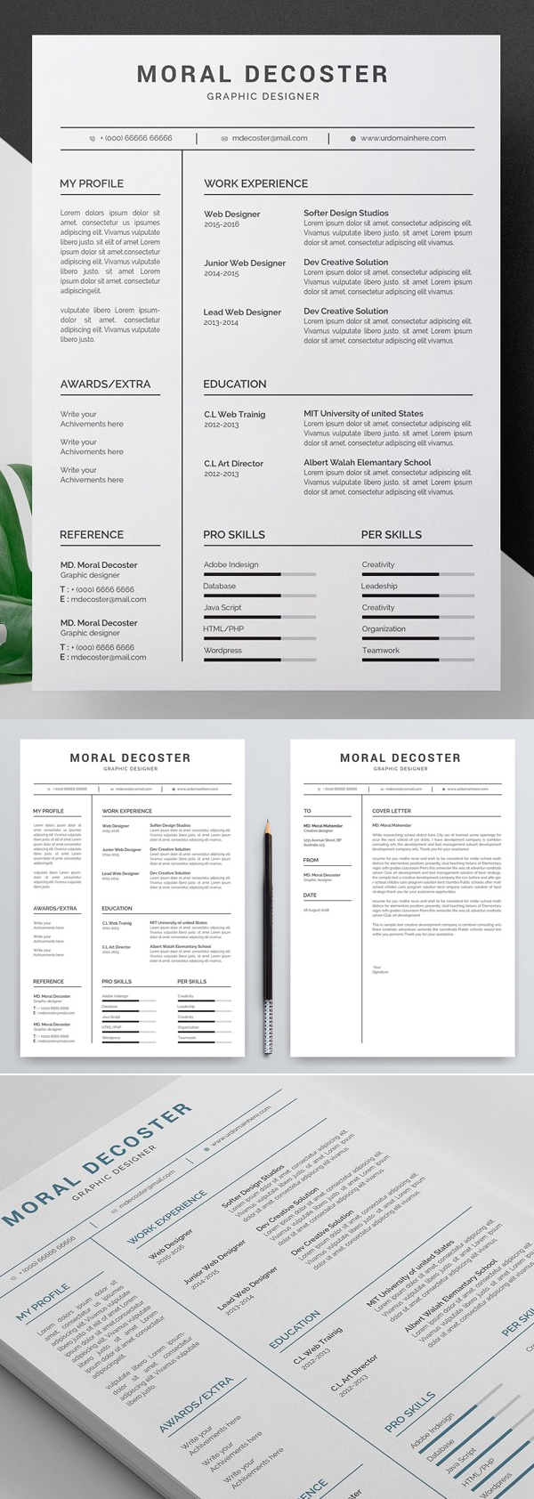 Simple Clean Resume / CV
