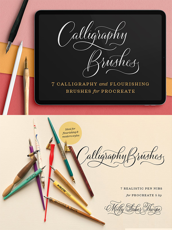 Calligraphy Nibs Procreate Brush Set