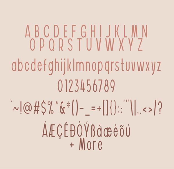 Vuldo Sans Serif Font Letters