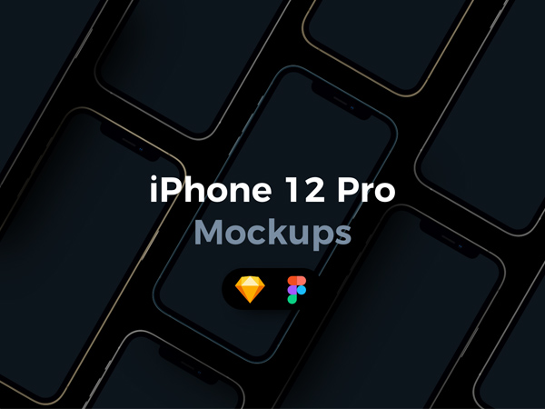 iPhone 12 Pro - Mockups for Sketch & Figma
