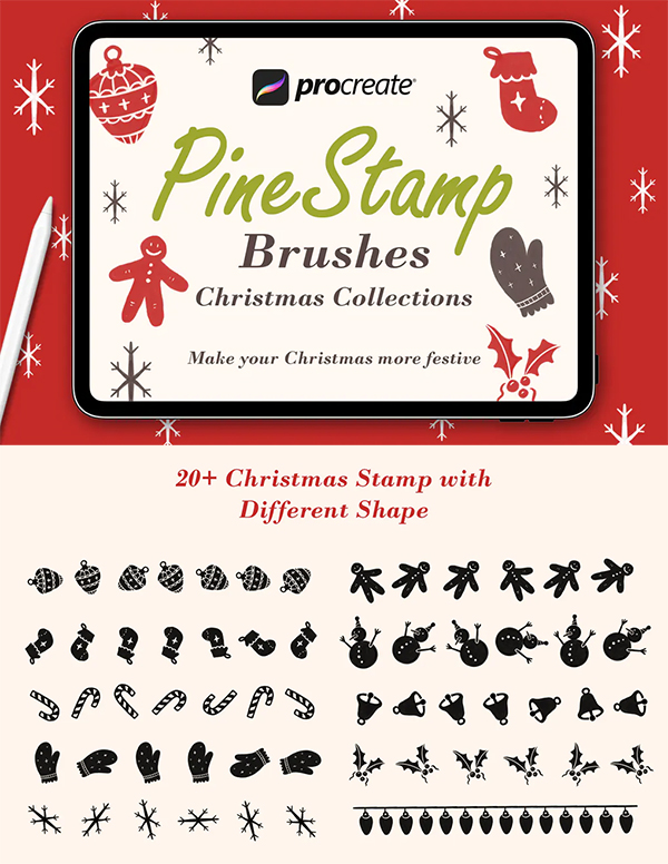 PineStamp - Procreate Brush