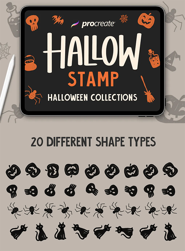 Hallow Stamp - Procreate Brush