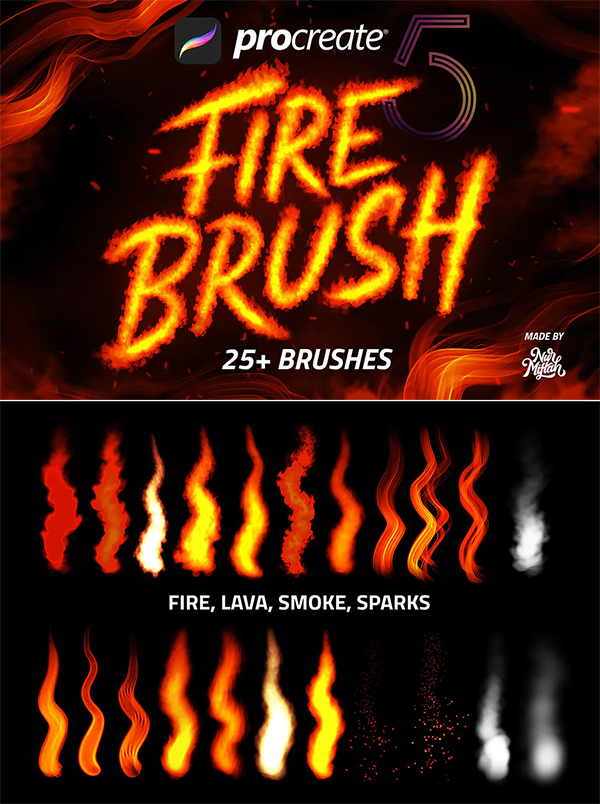 Procreate Fire Brush
