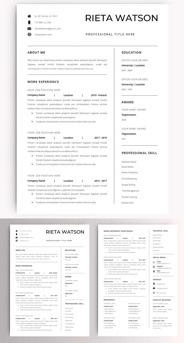 Resume + Portfolio