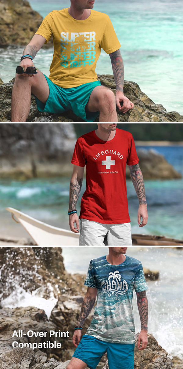 T-Shirt Mockup Vacation Edition