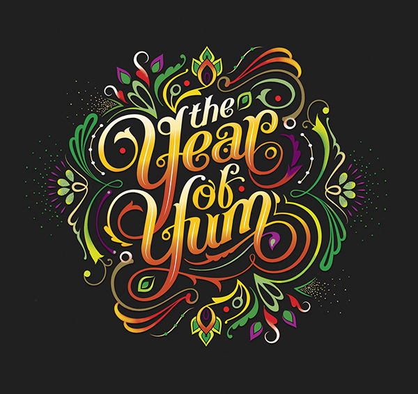Year of Yum Typography Logo