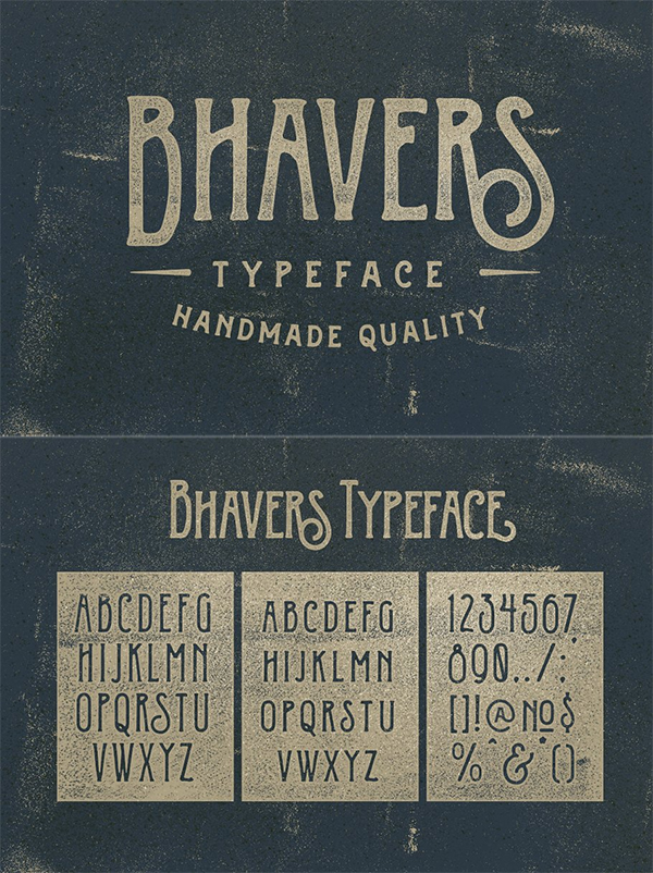 Bhavers Typeface