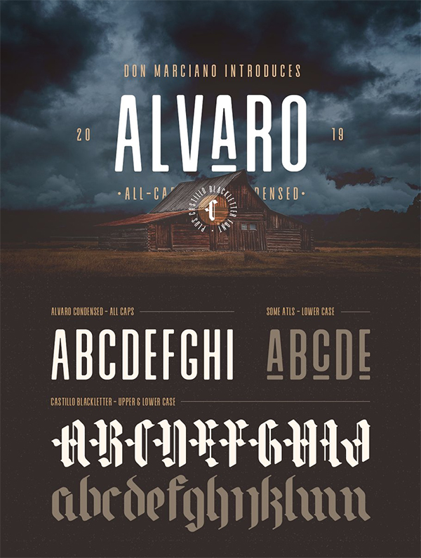 Alvaro Condensed Font