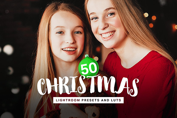 50 Christmas Lightroom Presets LUTs