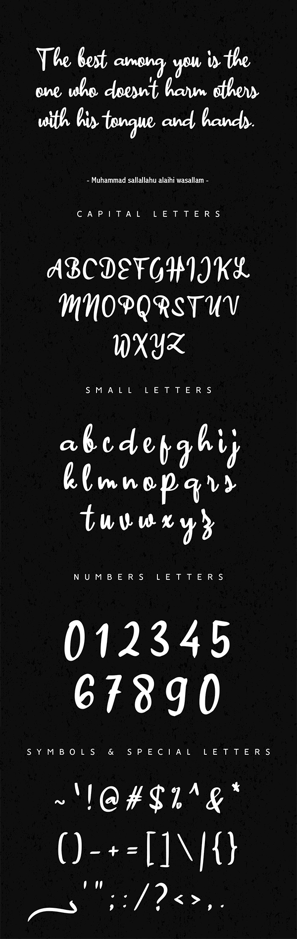 Alangkah Font Letters