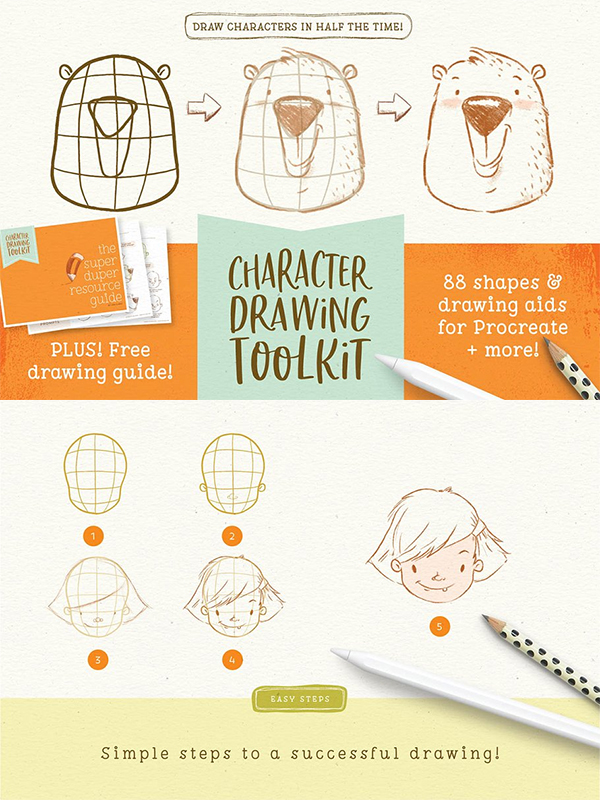 Procreate Character Drawing Toolkit