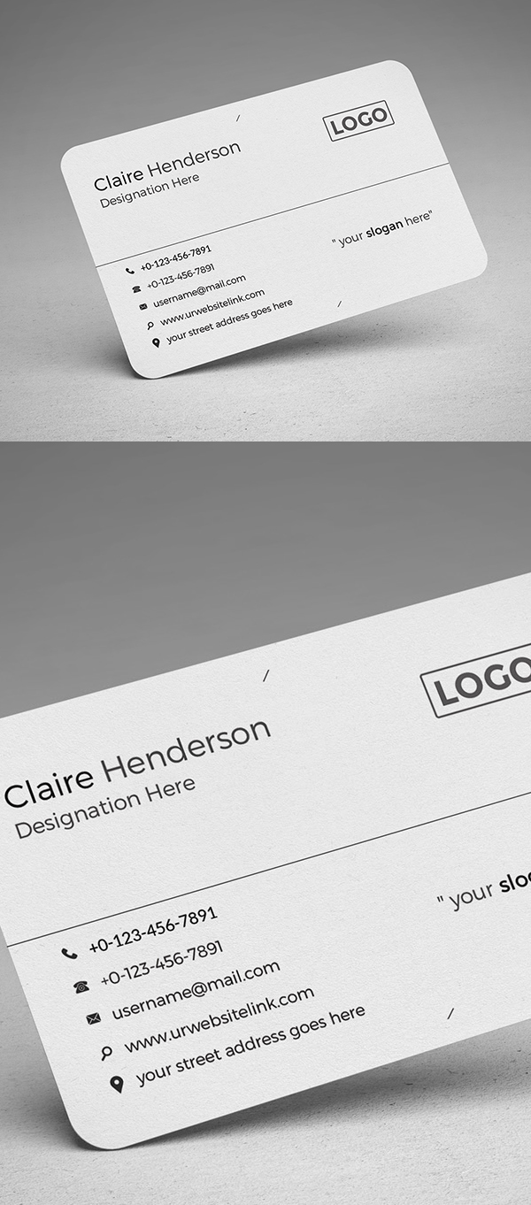 Free Business card PSD Template