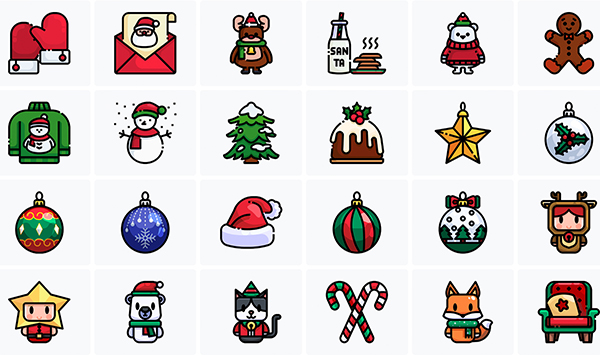 25 Free Christmas Icons