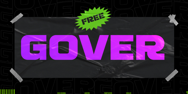Gover  Free Font