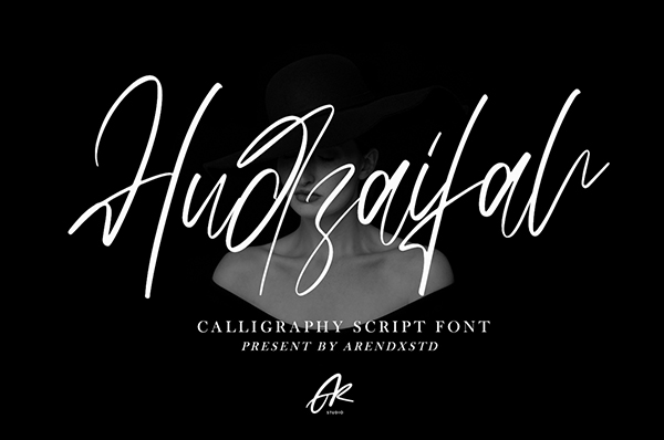 Hudzaifah Calligraphy Free Font