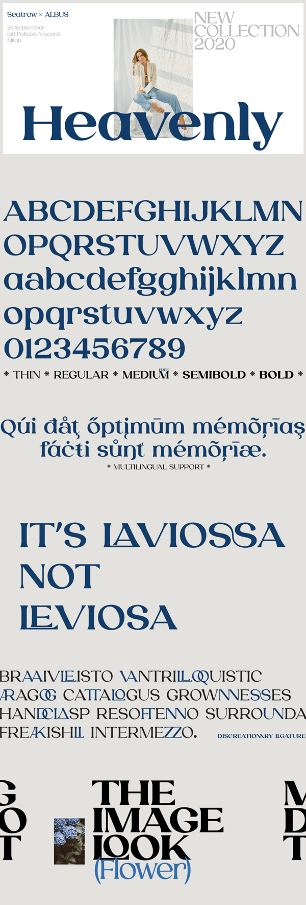 Laviossa Font Letters