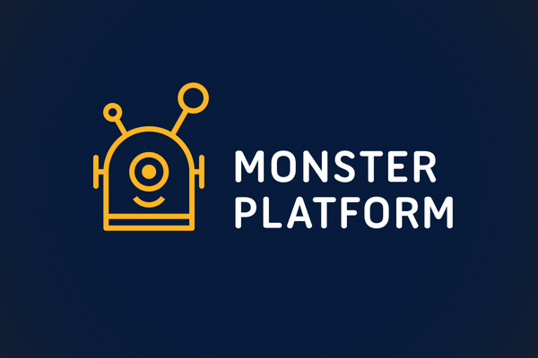 Monster Platform Logo Line Art by minimalexa