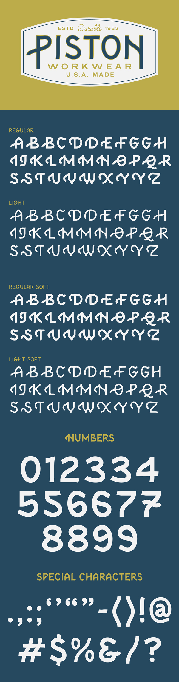 Presque Font Letters