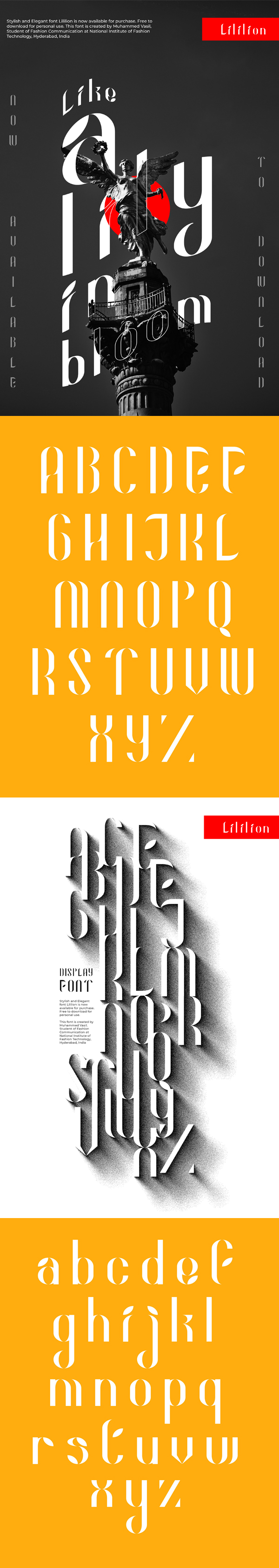 Lililion Font Letters
