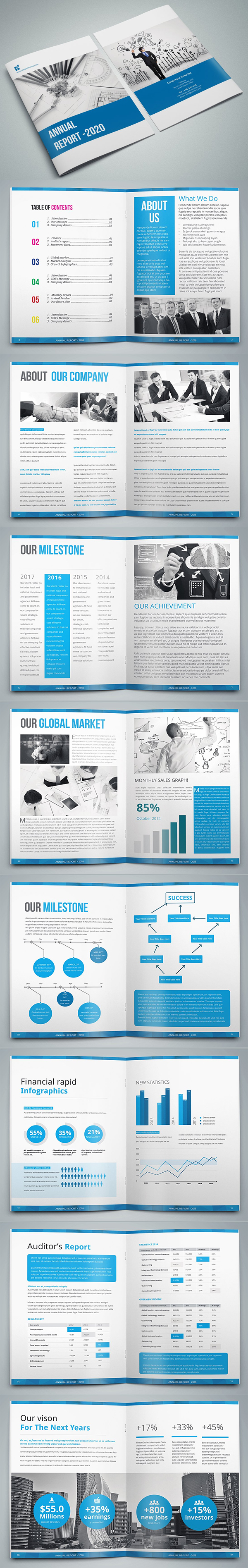 Annual Report InDesign Template
