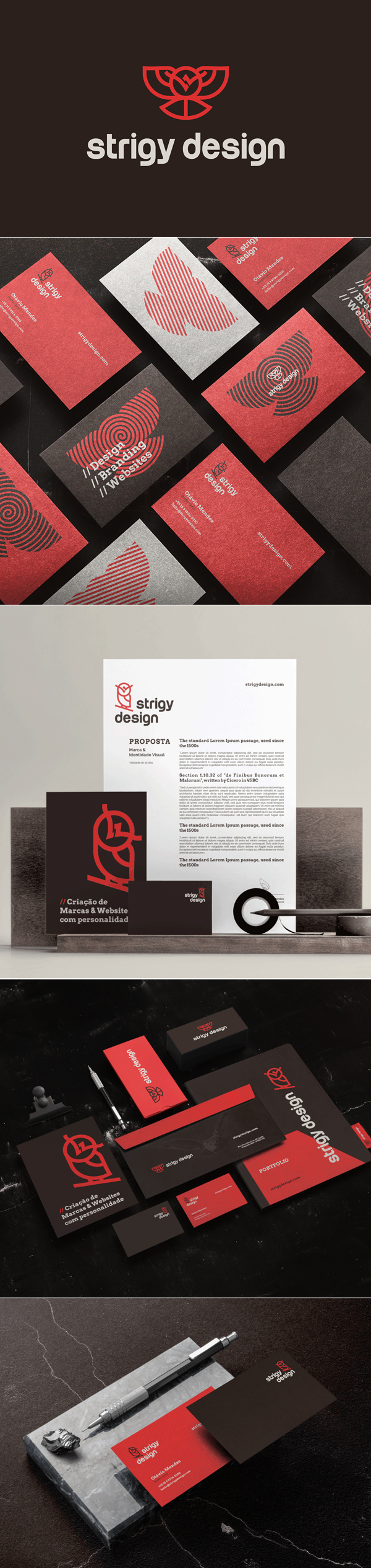 Business Card - Strigy Design Branding Identity by Strigy Design