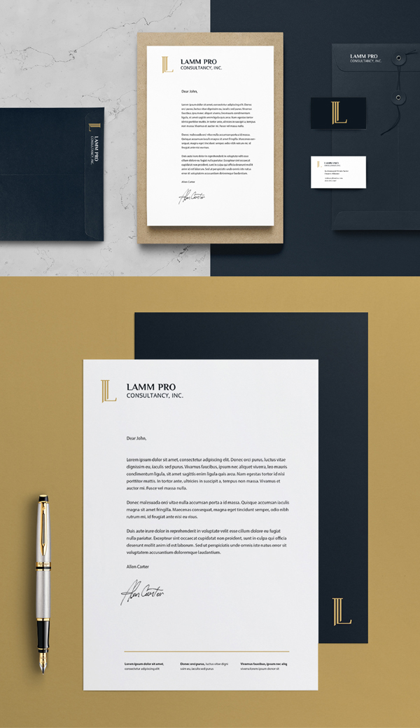 Stationery - Lamm Pro Consultancy Branding Identity by Ana Somek