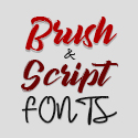 Post thumbnail of 20 Amazing Brush Fonts and Script Fonts for Headlines
