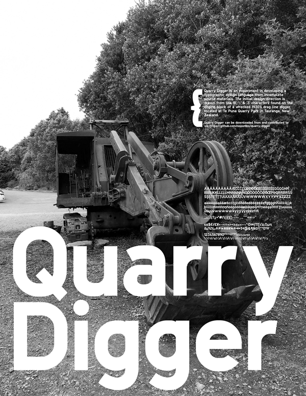 Quarry Digger Free Hipster Font
