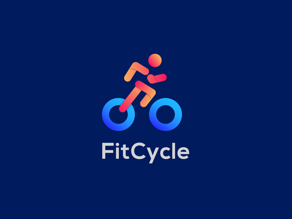 FitCycle Logo Design ( Fitness + Wheel ) by Sanaullah Ujjal