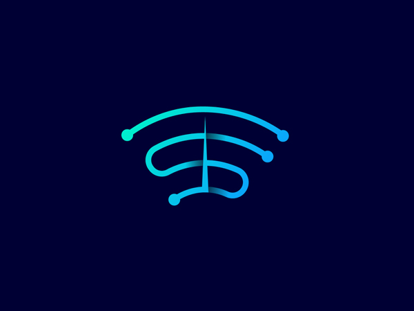 Wifi+S+Wifi Speed, Technology logo by Arif - Logo