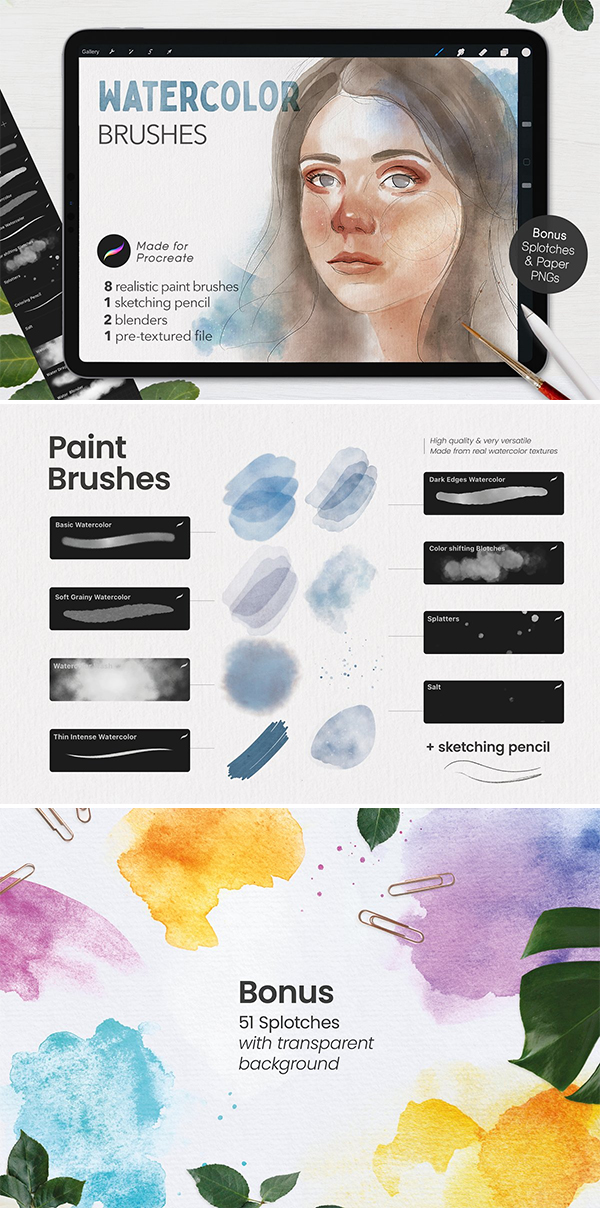 Awesome Watercolor Brushes