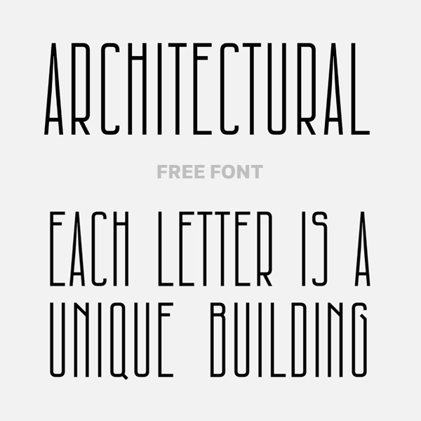 Architectural Condensed Free Font