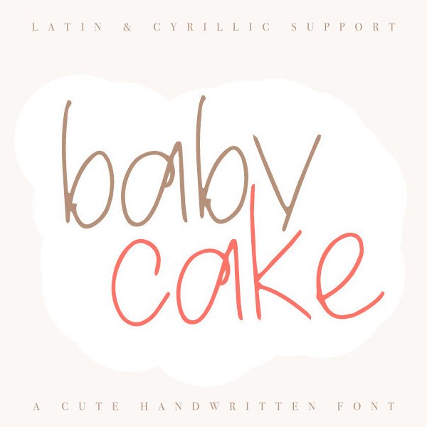 Baby Cake Handwritten Free Font