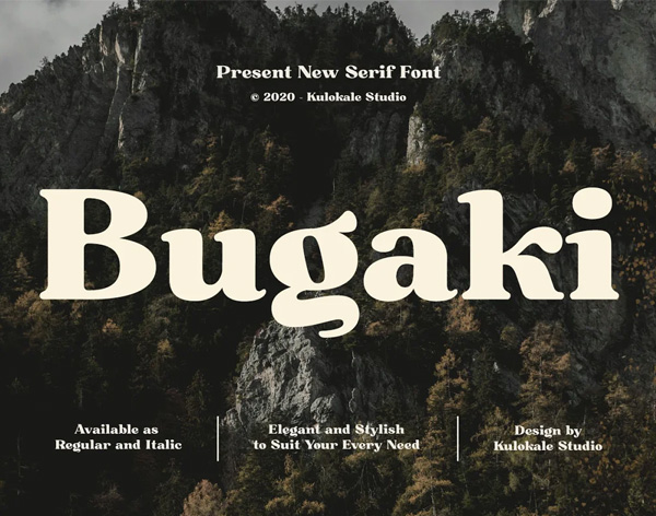 Bugaki Serif Free Font